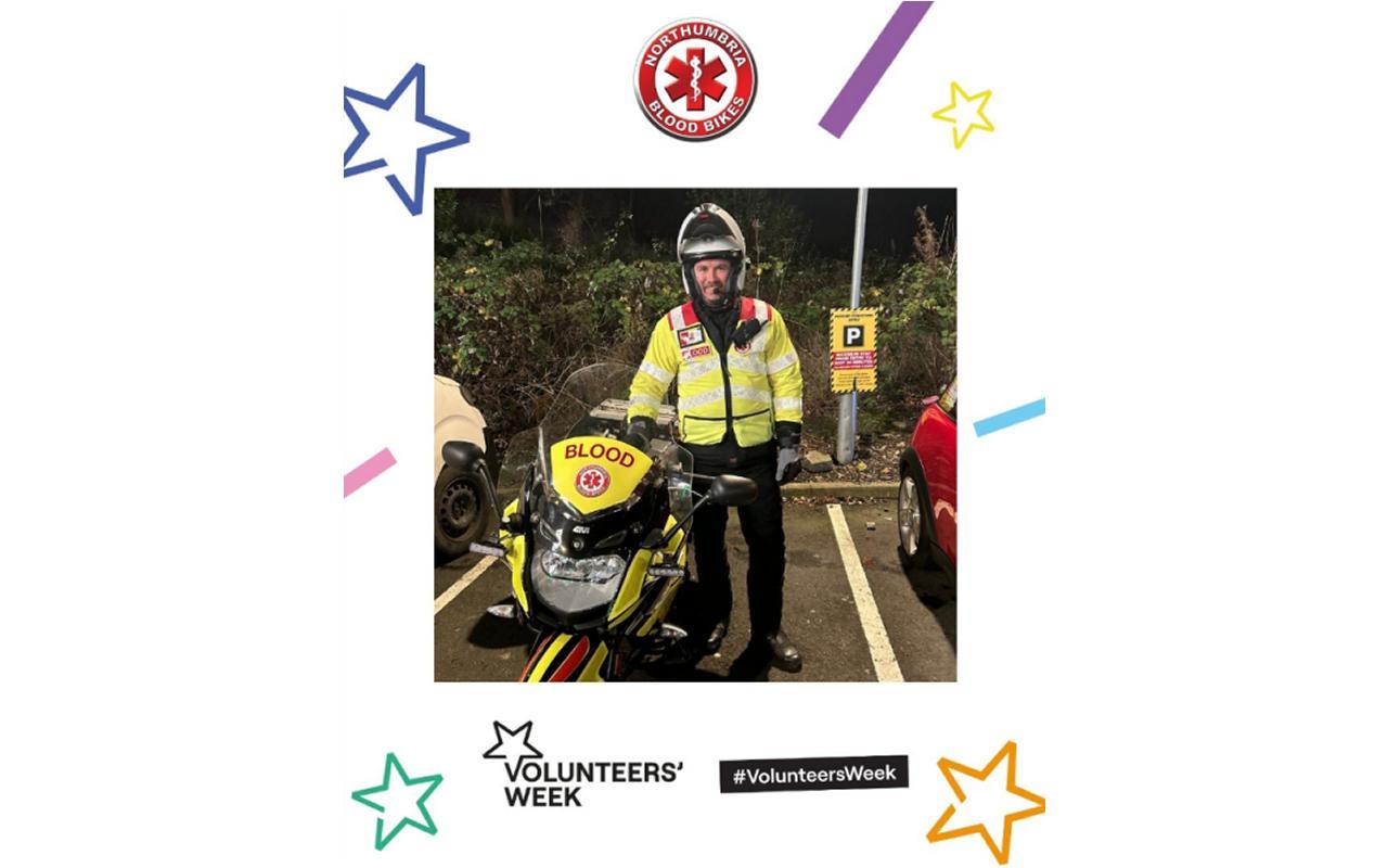 Photo of a volunteer in a frame for volunteer week