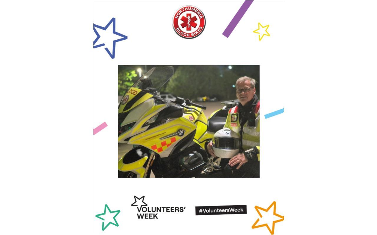 Photo of a volunteer in a frame for volunteer week